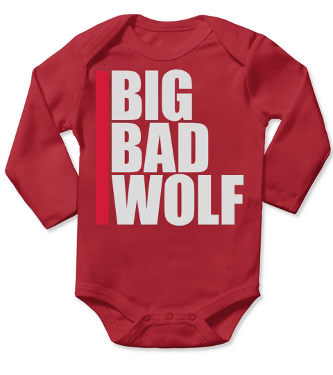 big bad wolf quote Long Sleeve Baby One-Piece