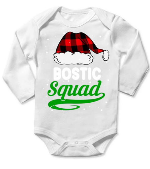 Bostic Squad Christmas Long Sleeve Baby One-Piece