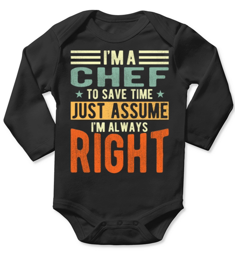 Chef Long Sleeve Baby One-Piece