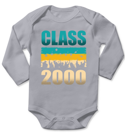 Class 2000 Decade 2000s Era Millenium Vintage Long Sleeve Baby One-Piece