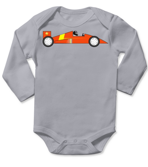 dragster racer automotive car automobil rennwagen1 Long Sleeve Baby One-Piece