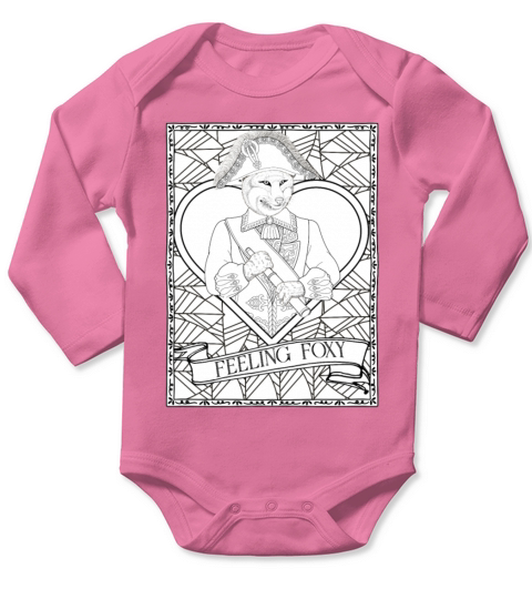 Feeling Foxy Funny Vintage Fantasy Fox For Husband Long Sleeve Baby One-Piece