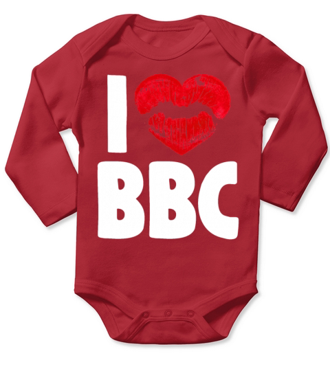 I Love BBC Sexy Hot Adult Humor Fun Gifts for Men Long Sleeve Baby One-Piece