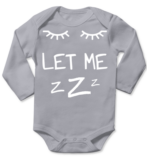 Let Me Sleep Eyes Women Men Girls Pajamas Long Sleeve Baby One-Piece