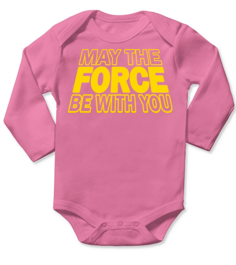 May The Force Be With You Long Sleeve Baby One-Piece