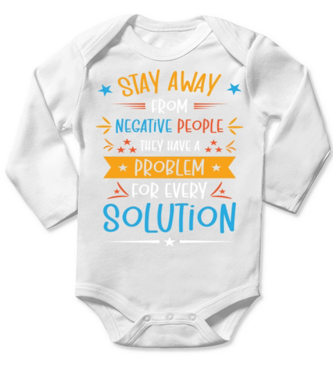 Problem Solution Critical Thinkers Positive Long Sleeve Baby One-Piece