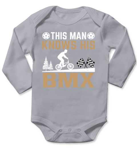 This Man Knows His Bmx Long Sleeve Baby One-Piece