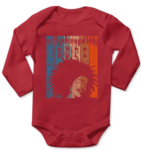 Unapologetically Dope Black History Month African Long Sleeve Baby One-Piece