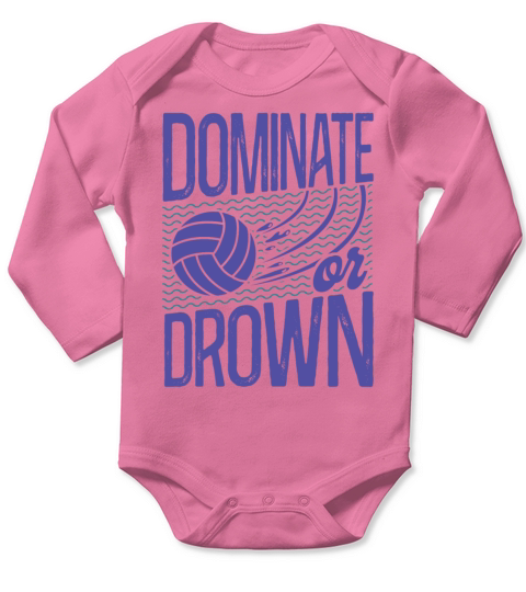 Water Polo Vintage Dominate Or Long Sleeve Baby One-Piece