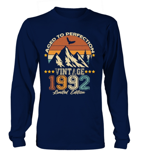 1992 vintage vintage retro birthday gift Long sleeved Unisex