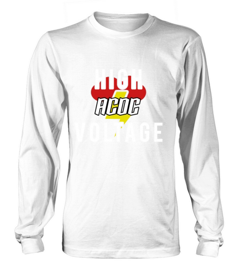 High Voltage ACDC Design Long sleeved Unisex