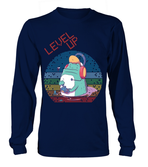 Level Up Gamer Video Games Retro Vintage Gaming Ga Long sleeved Unisex