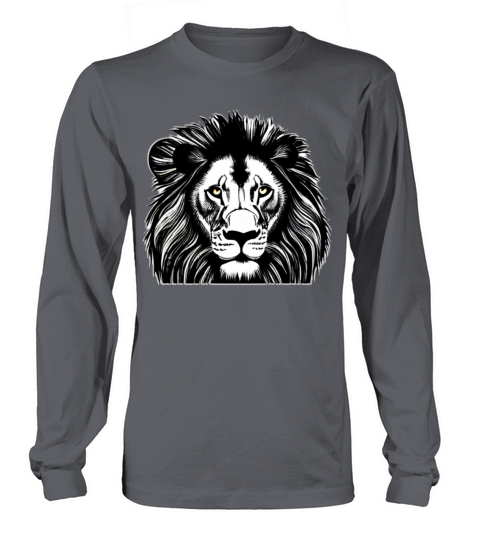 Lion Africa predator print head imprint with wild Long sleeved Unisex