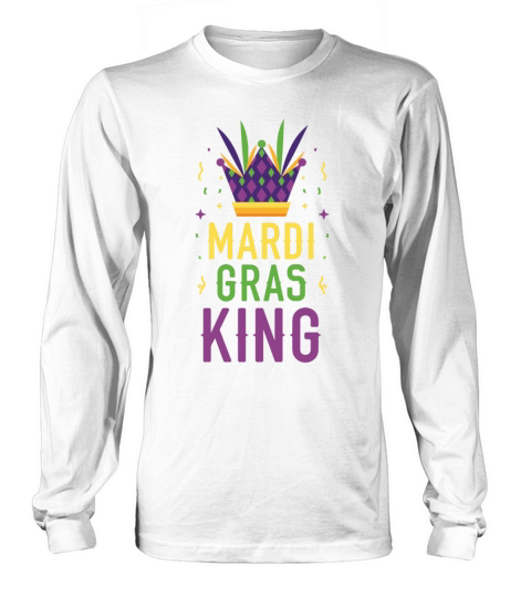 Mardi Gras King New Orleans Louisiana Parade Long sleeved Unisex