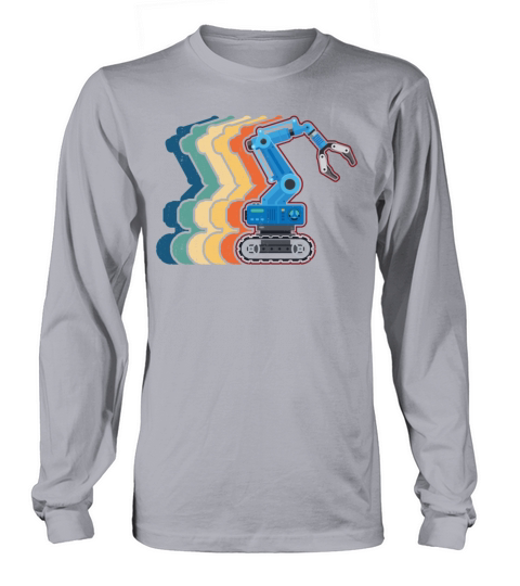 Robot Robotics Engineer Retro Long sleeved Unisex