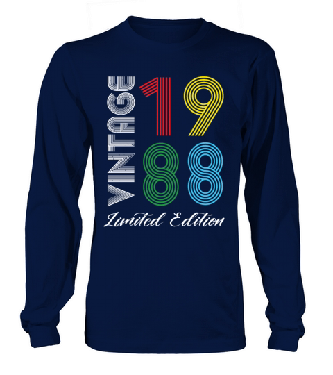 Vintage 1988 Vintage Birthday Retro Vintage Long sleeved Unisex