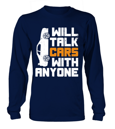 Will Talk Cars With Anyone Retro Vintage Design Long sleeved Unisex