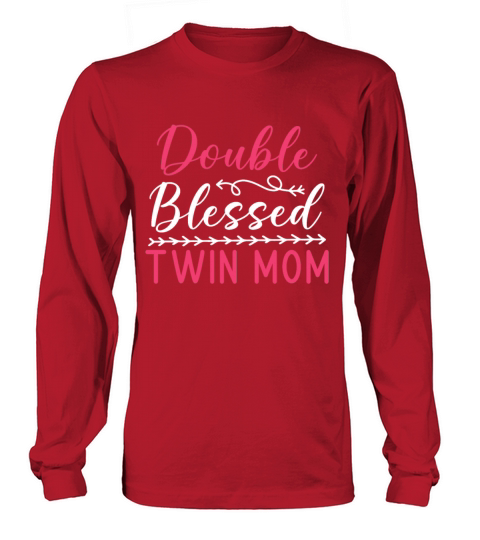 Womens Twin Mama Twin Mom to Be Pregnancy Long sleeved Unisex