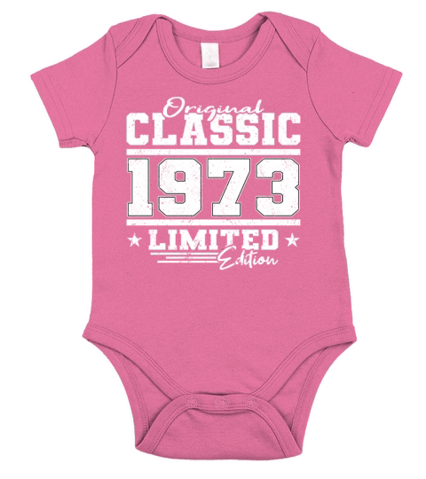 50th birthday original classic 1973 Short Sleeve Baby One-Piece