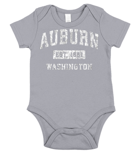 Auburn Washington Wa Vintage Established Sports De Short Sleeve Baby One-Piece