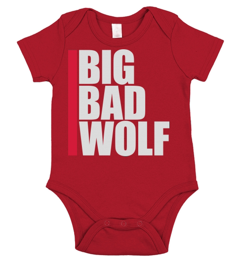 big bad wolf quote Short Sleeve Baby One-Piece