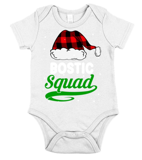 Bostic Squad Christmas Short Sleeve Baby One-Piece