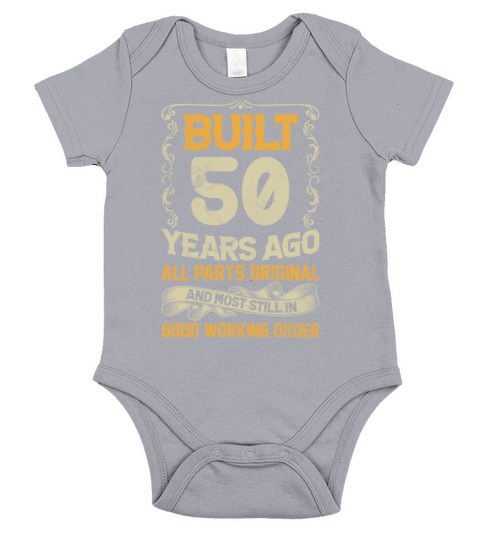 Built 50 Years Ago - All Parts Original Outfit 50t Short Sleeve Baby One-Piece