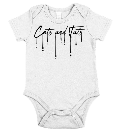 cats and tats quote Short Sleeve Baby One-Piece