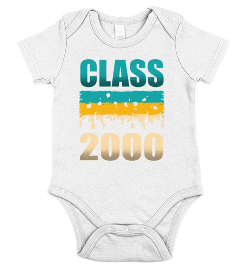 Class 2000 Decade 2000s Era Millenium Vintage Short Sleeve Baby One-Piece
