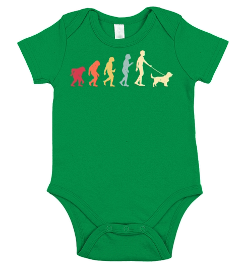 Field Spaniel Evolution Retro Vintage Short Sleeve Baby One-Piece