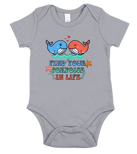 Find Your Porpoise In Life Short Sleeve Baby One-Piece