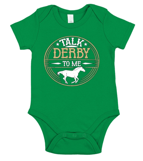 Horse Racing Talk Derby To Me Loves Horse Riding Short Sleeve Baby One-Piece