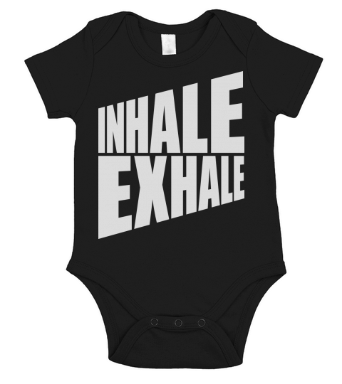 inhale exhale yoga quote Short Sleeve Baby One-Piece