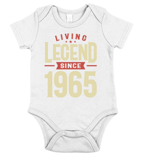 Living Legend Since 1965 58th Birthday Short Sleeve Baby One-Piece