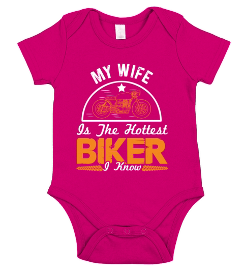 motorcycle wife saying Short Sleeve Baby One-Piece