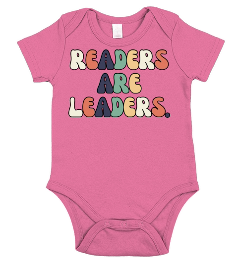 Retro Readers Are Leaders Short Sleeve Baby One-Piece
