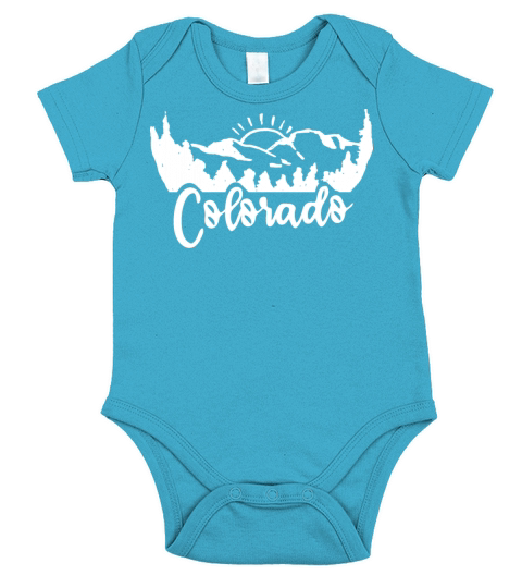 Retro Vintage Mountains Nature Hiking Short Sleeve Baby One-Piece