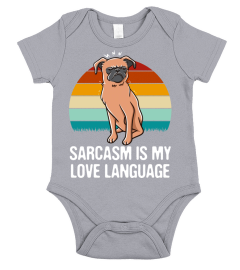 Sarcasm Is My Love Language Funny Sarcastic Humor Short Sleeve Baby One-Piece