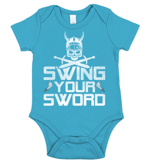 Sarcastic Swing Your Sword Vintage Short Sleeve Baby One-Piece