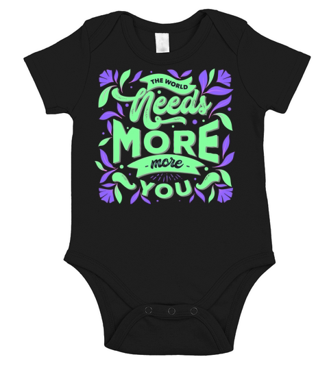 The World Needs You as You Short Sleeve Baby One-Piece