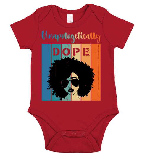 Unapologetically Dope Black Afro American History Short Sleeve Baby One-Piece