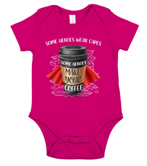 Vintage Coffee Graphic Short Sleeve Baby One-Piece
