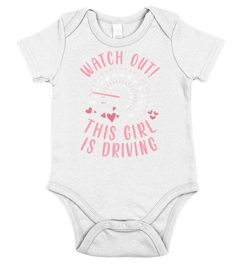 Watch Out This Girl Is Driving - Driving Exam Short Sleeve Baby One-Piece