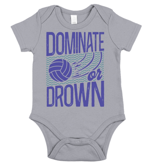 Water Polo Vintage Dominate Or Short Sleeve Baby One-Piece