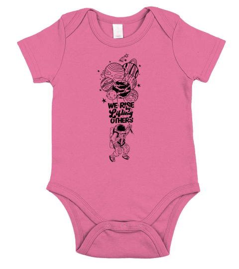 We rise by lifting others - wisdom Short Sleeve Baby One-Piece