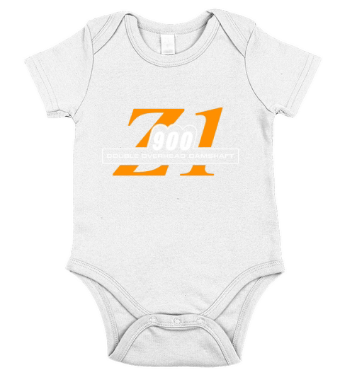 Z1 Rootbeer and Orange Short Sleeve Baby One-Piece
