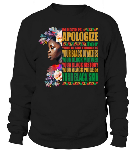 Afro Melanin Black History Month Sweatshirt Unisex