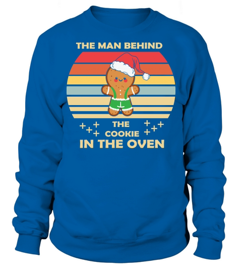 Christmas Pregnancy Man Behind Cookie Sweatshirt Unisex