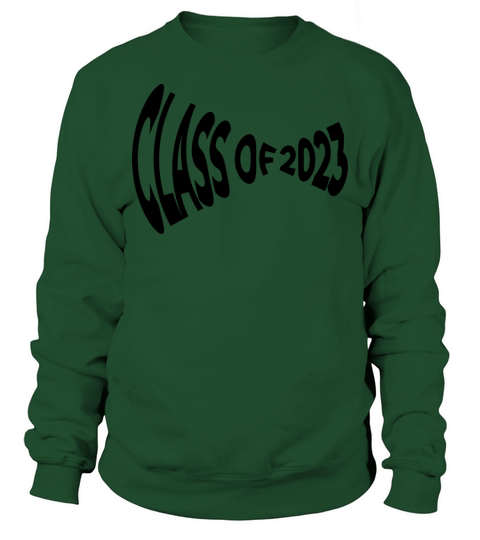 Class Of 2023 Logo Funny Design Black Sweatshirt Unisex