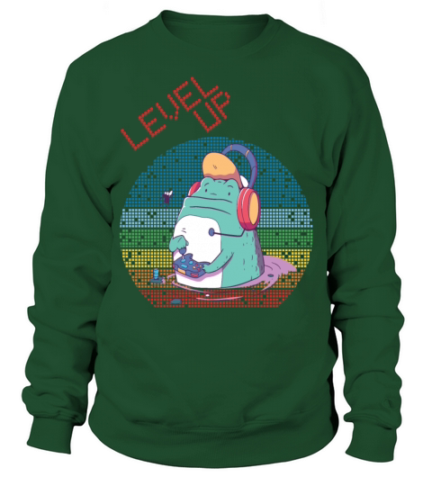 Level Up Gamer Video Games Retro Vintage Gaming Ga Sweatshirt Unisex